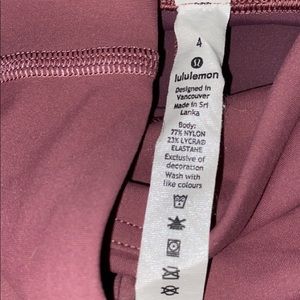 lululemon cross cross leggings 28”